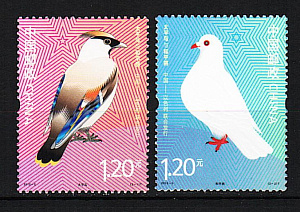 Китай _, 2012, Птицы, 2 марки